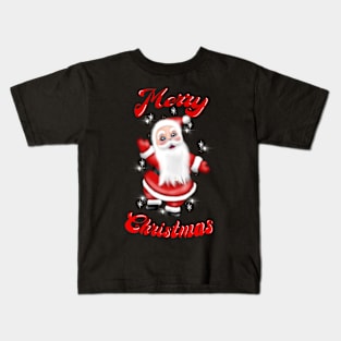 Retro Merry Christmas Kids T-Shirt